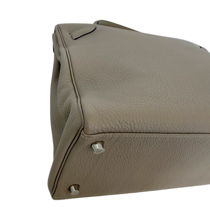 Hermès Kelly 35 Togo Leder Gris Tourterelle / sehr gut Echtheitscheck
