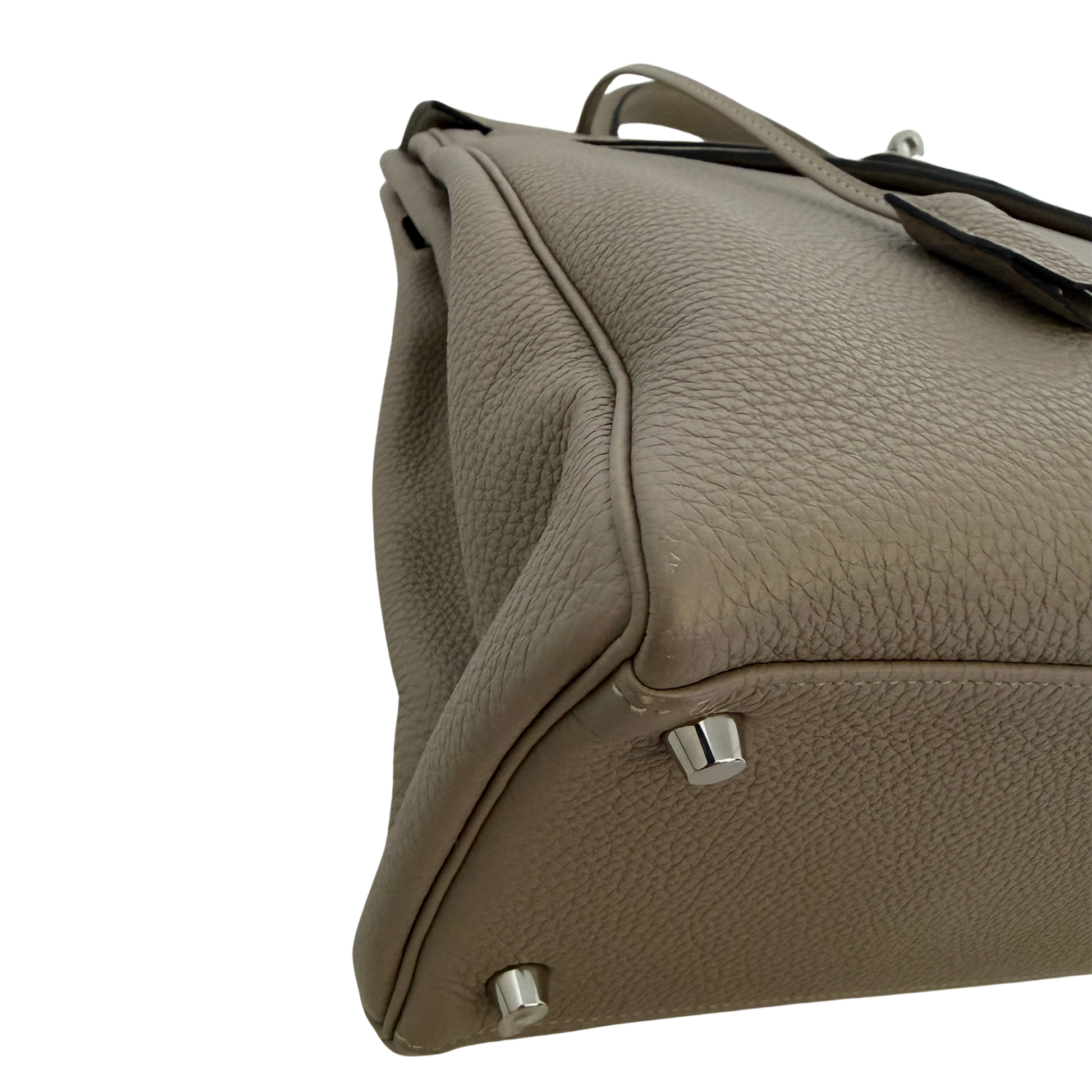 Hermès Kelly 35 Togo Leder Gris Tourterelle / sehr gut Echtheitscheck