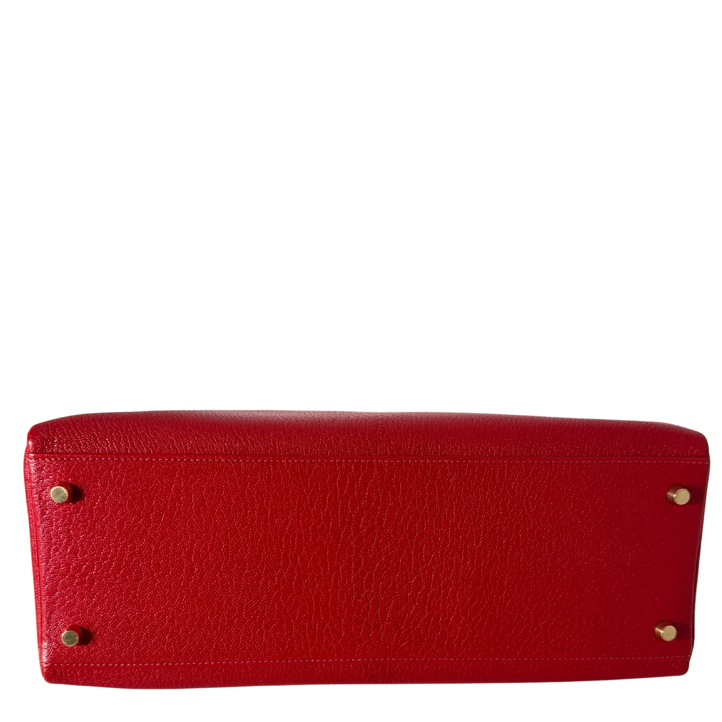 Hermès Vintage Chèvre Mysore Retourné 35 Kelly Bag Rouge Vif goldene Hardware / sehr gut Hermès