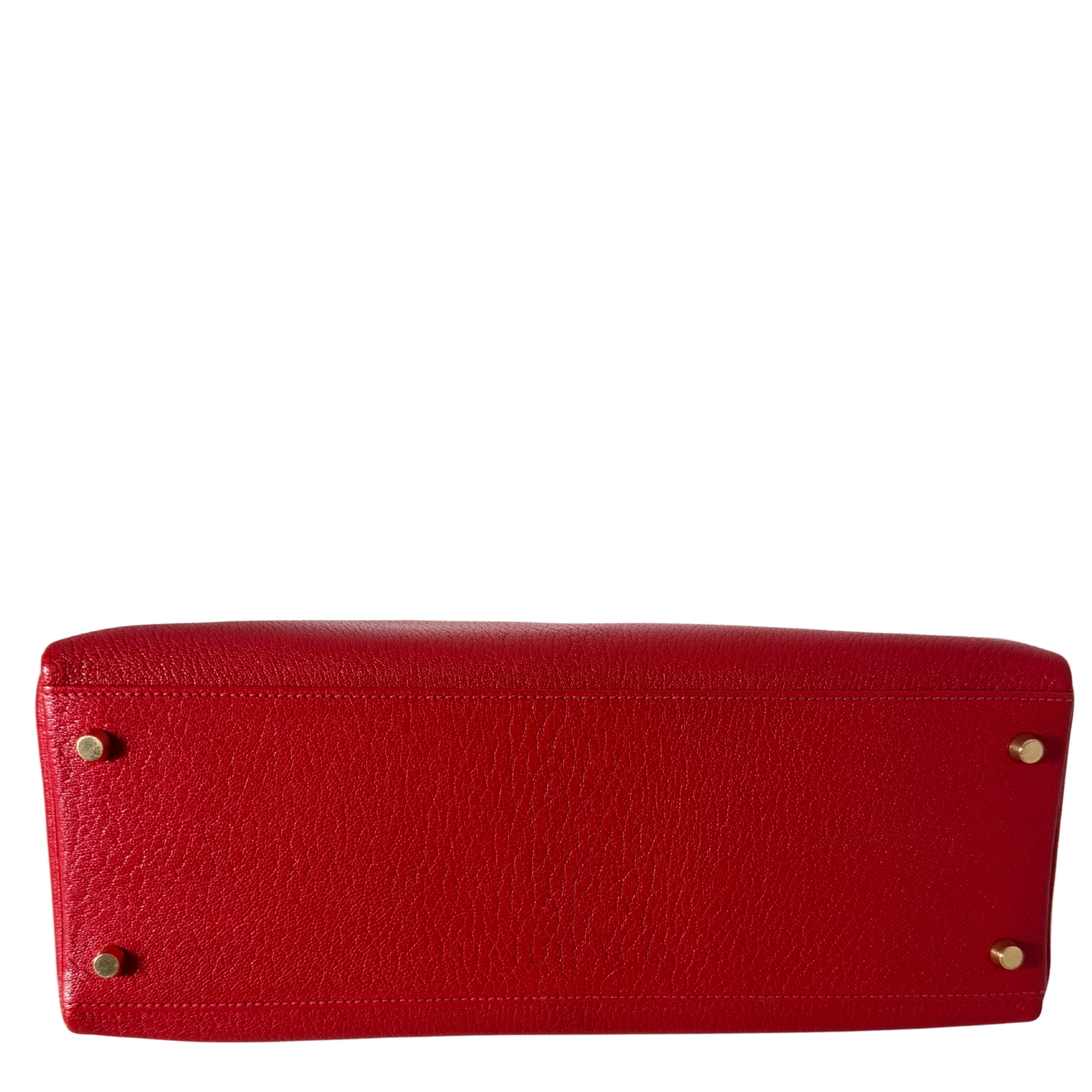 Hermès Vintage Chèvre Mysore Retourné 35 Kelly Bag Rouge Vif goldene Hardware / sehr gut Hermès