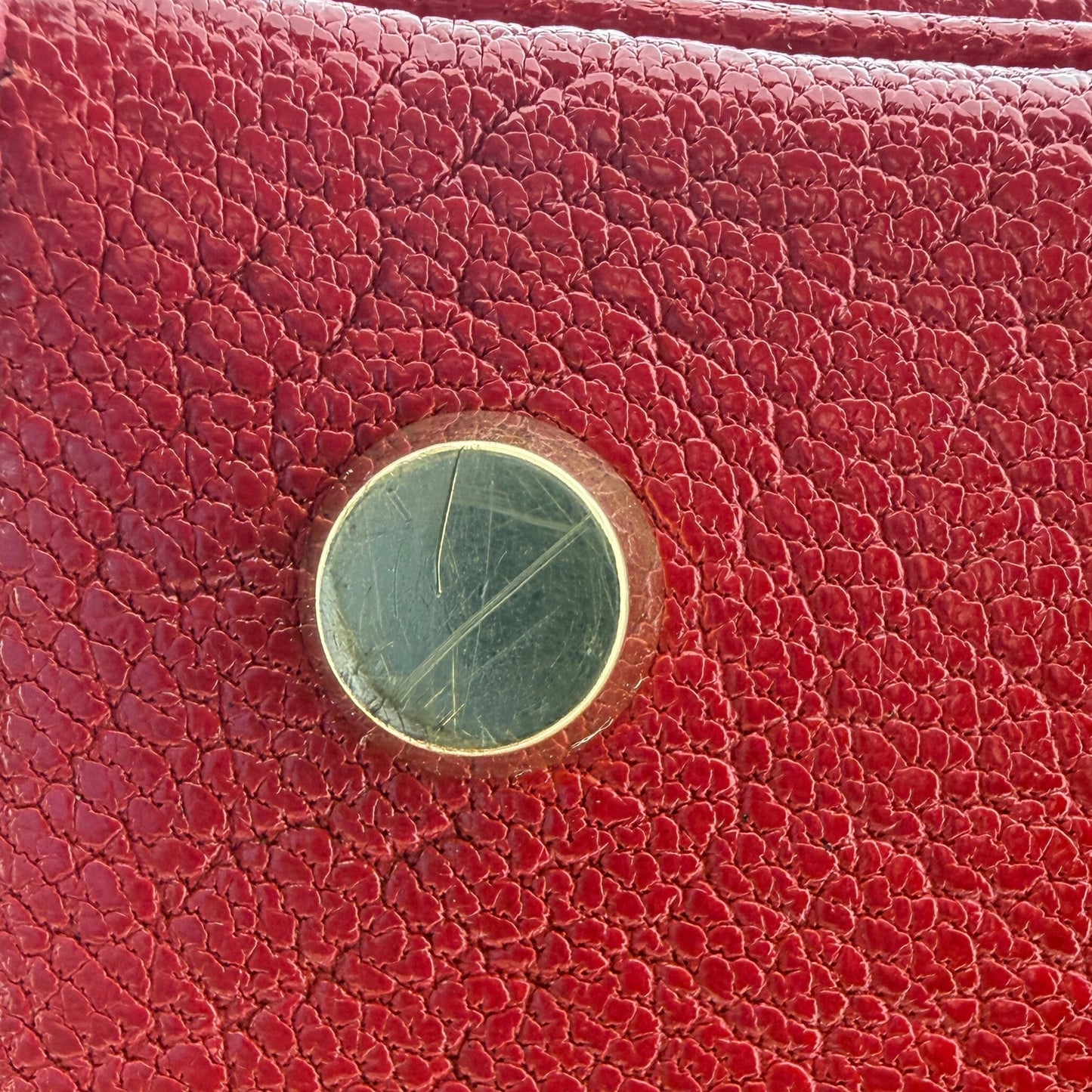 Hermès Vintage Chèvre Mysore Retourné 35 Kelly Bag Rouge Vif goldene Hardware / sehr gut Hermès