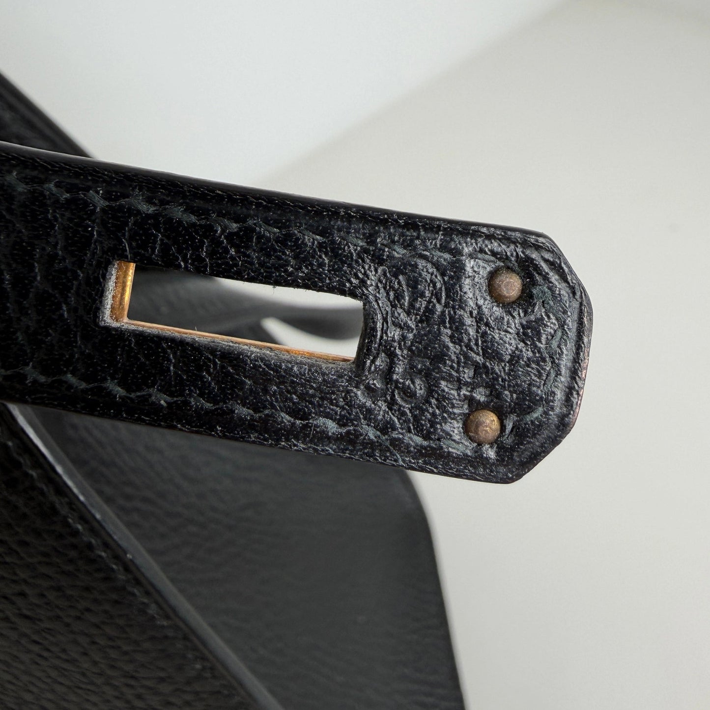 Hermès Kelly Sport Ardennes noir GHW Vintage / sehr gut Hermès