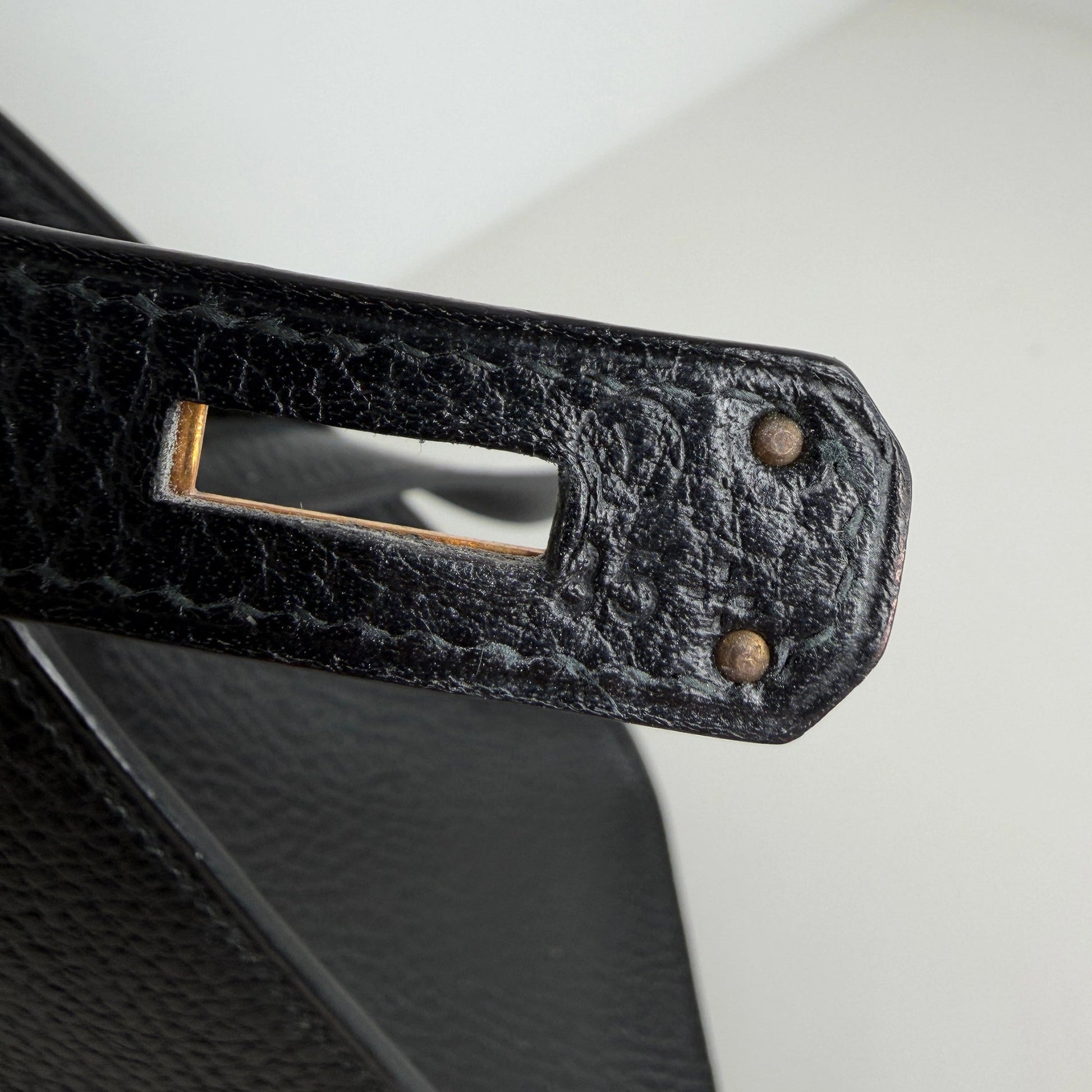 Hermès Kelly Sport Ardennes noir GHW Vintage / sehr gut Hermès