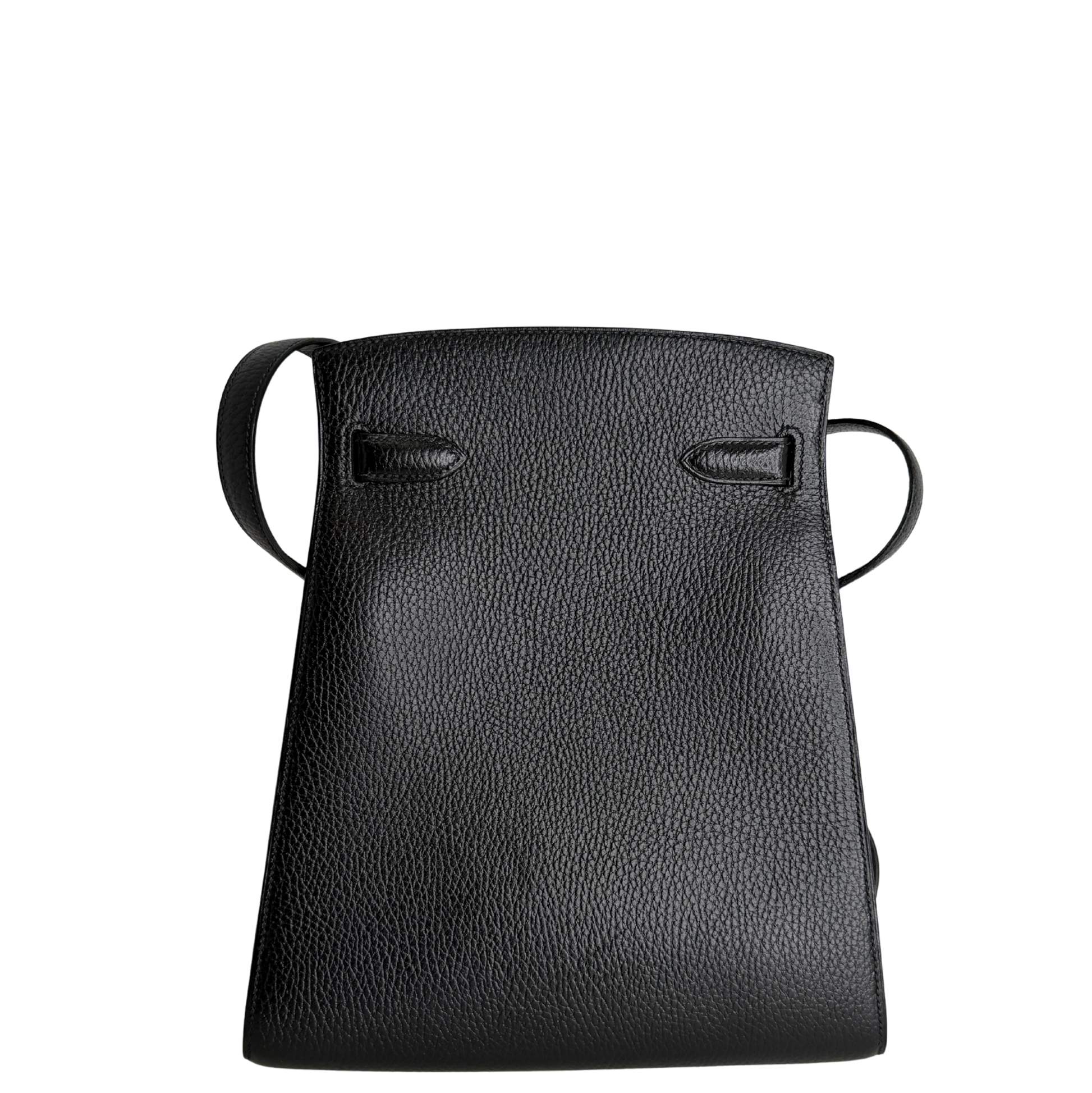 Hermès Kelly Sport Ardennes noir GHW Vintage / sehr gut Hermès