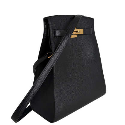 Hermès Kelly Sport Ardennes noir GHW Vintage / sehr gut Hermès