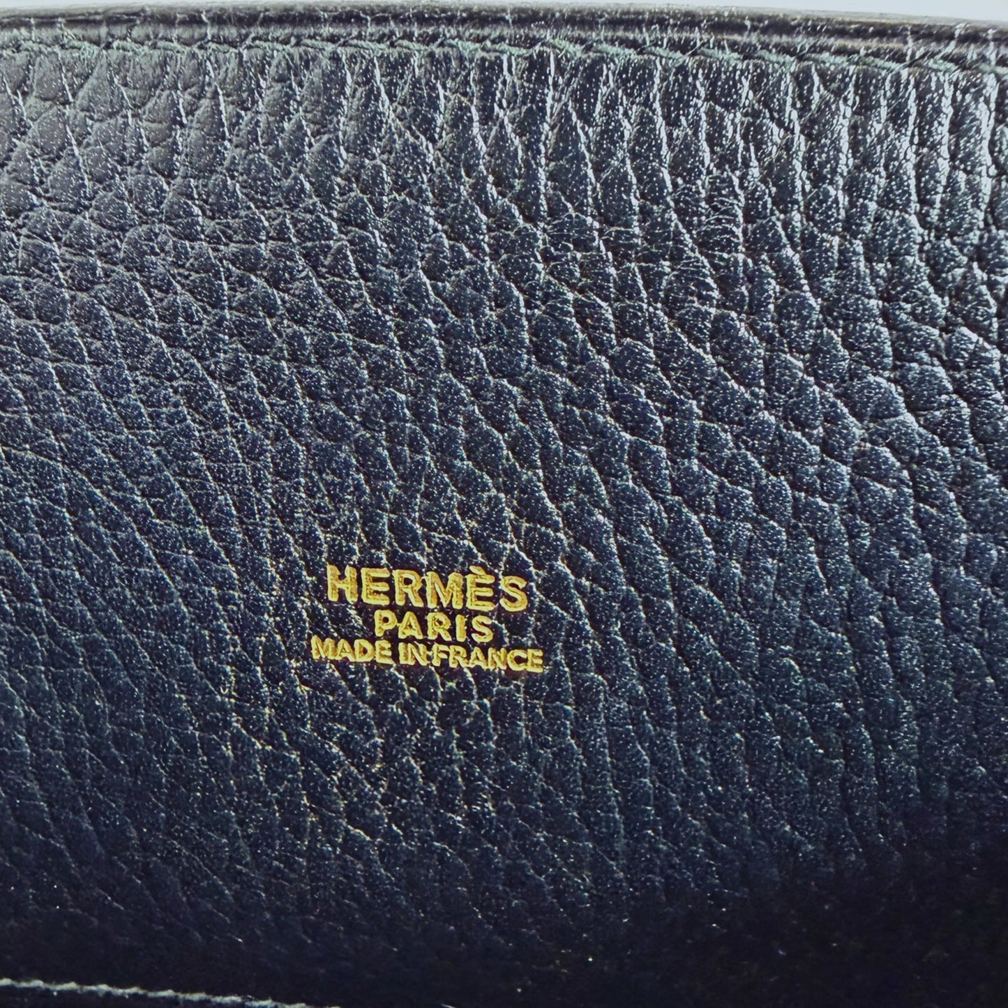 Hermès Kelly Sport Ardennes noir GHW Vintage / sehr gut Hermès