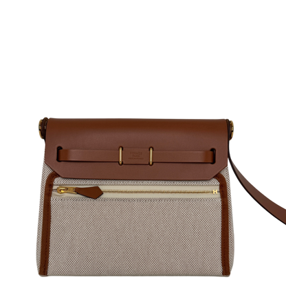 Hermès Herbag Zip 20 Mini Toile H Viking Ecru-Beige Fauve Hermès