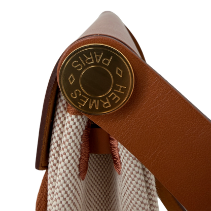 Hermès Herbag Zip 20 Mini Toile H Viking Ecru-Beige Fauve Hermès