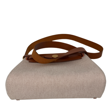 Hermès Herbag Zip 20 Mini Toile H Viking Ecru-Beige Fauve Hermès