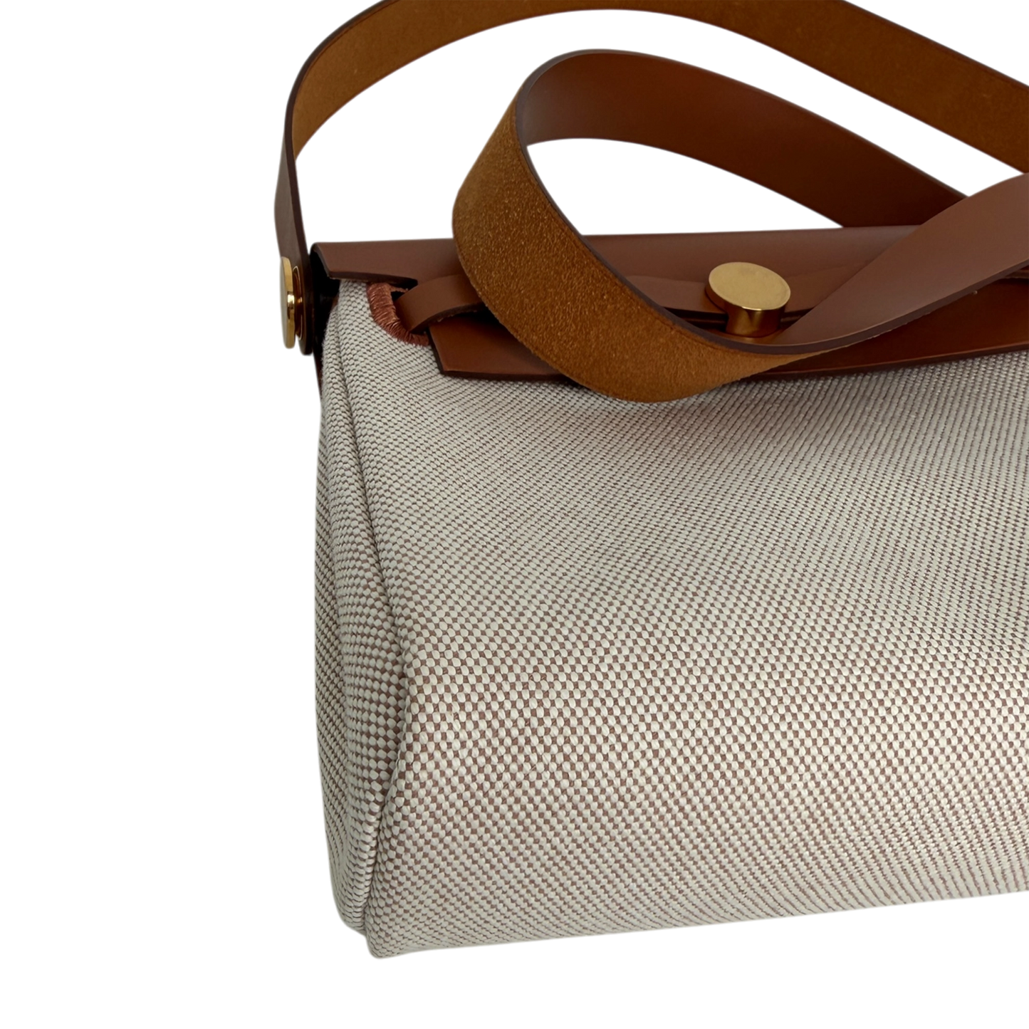 Hermès Herbag Zip 20 Mini Toile H Viking Ecru-Beige Fauve Hermès
