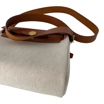 Hermès Herbag Zip 20 Mini Toile H Viking Ecru-Beige Fauve Hermès