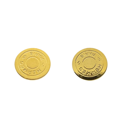 Hermès Clou de Selle Clip on Ohrringe Gold / sehr gut