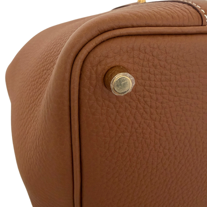 Hermès Picotin 18 Taurillon Clémence braun goldene Hardware 2025 Fullset / neuwertig Hermès