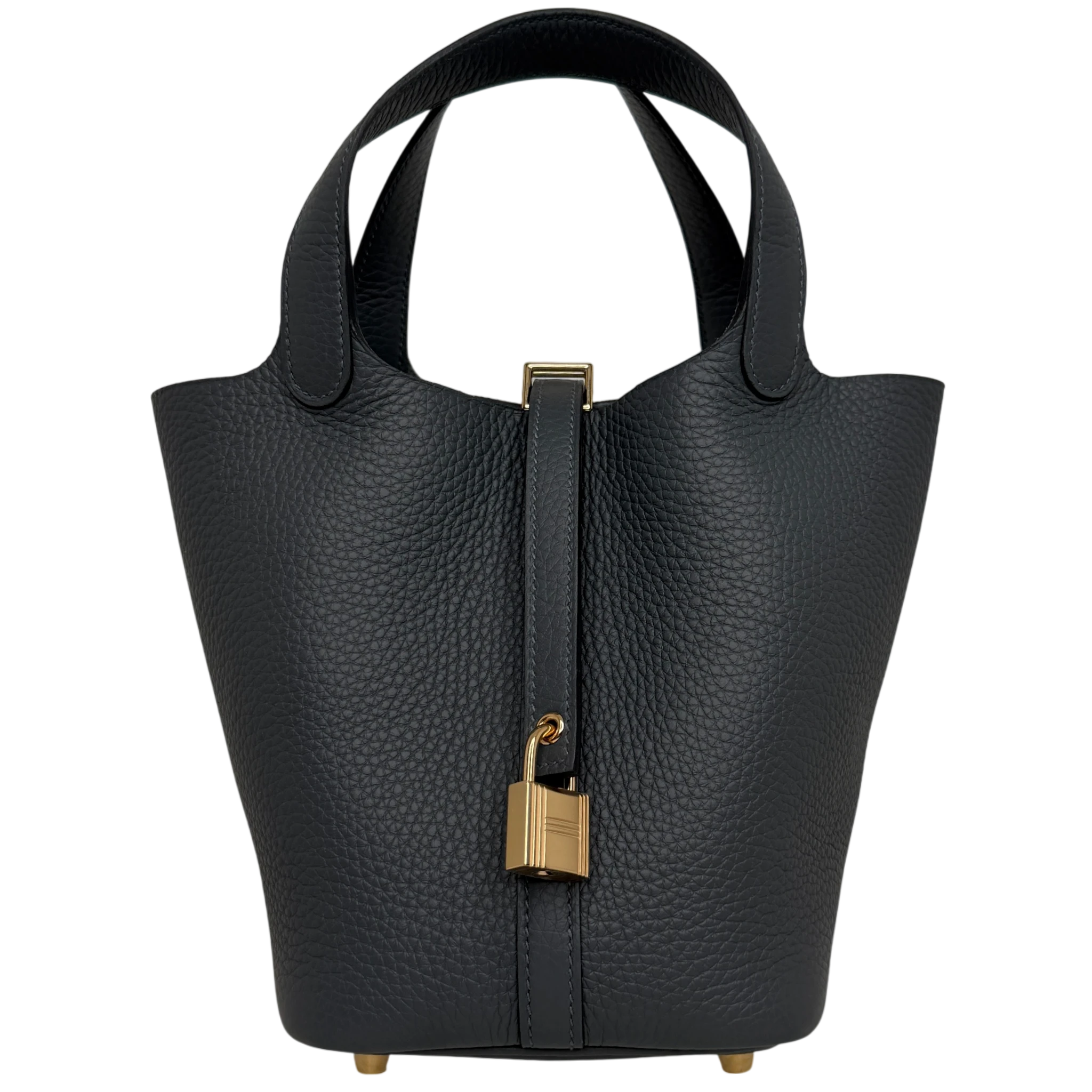 Hermès Picotin Lock 18 Taurillon Clémence Gris Misty Grau Gold Hermès