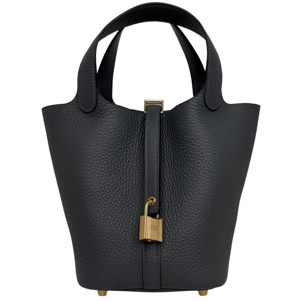 Hermès Picotin Lock 18 Taurillon Clémence Gris Misty Grau Gold Hermès