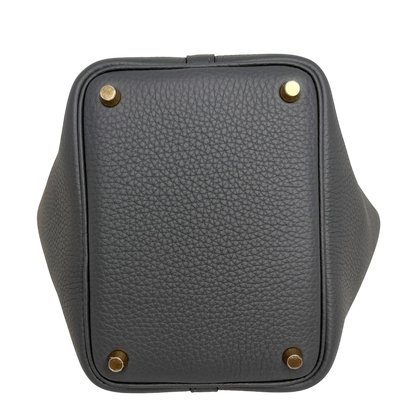 Hermès Picotin Lock 18 Taurillon Clémence Gris Misty Grau Gold Hermès