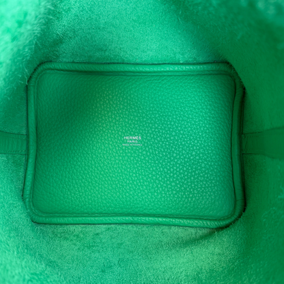 Hermès Picotin Lock 18 Taurillon Clémence Vert Comics Palladium Hermès