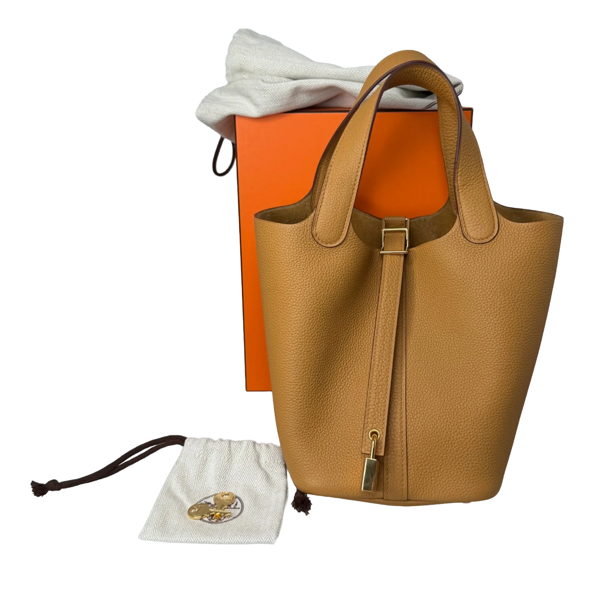 Hermès Picotin 18 Taurillon Clémence sesame GHW Hermès