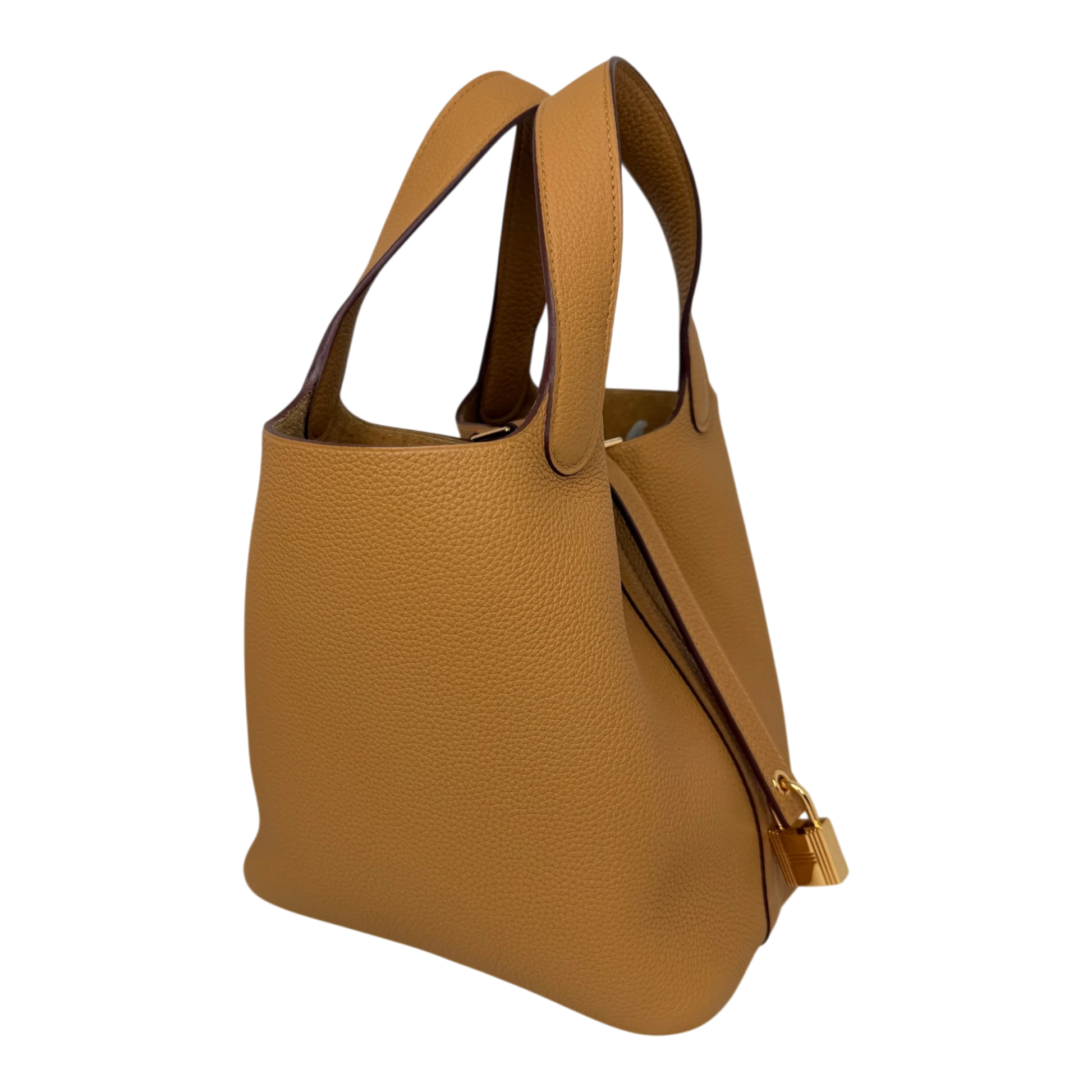 Hermès Picotin 18 Taurillon Clémence sesame GHW Hermès