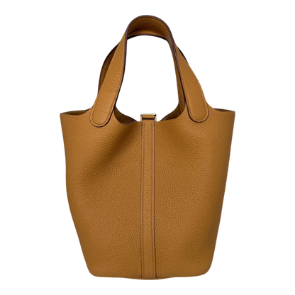 Hermès Picotin 18 Taurillon Clémence sesame GHW Hermès