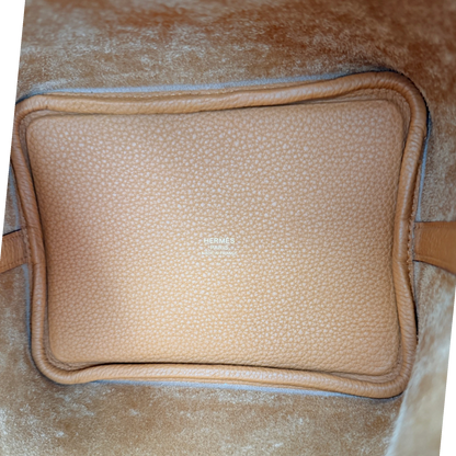 Hermès Picotin 18 Taurillon Clémence sesame GHW Hermès