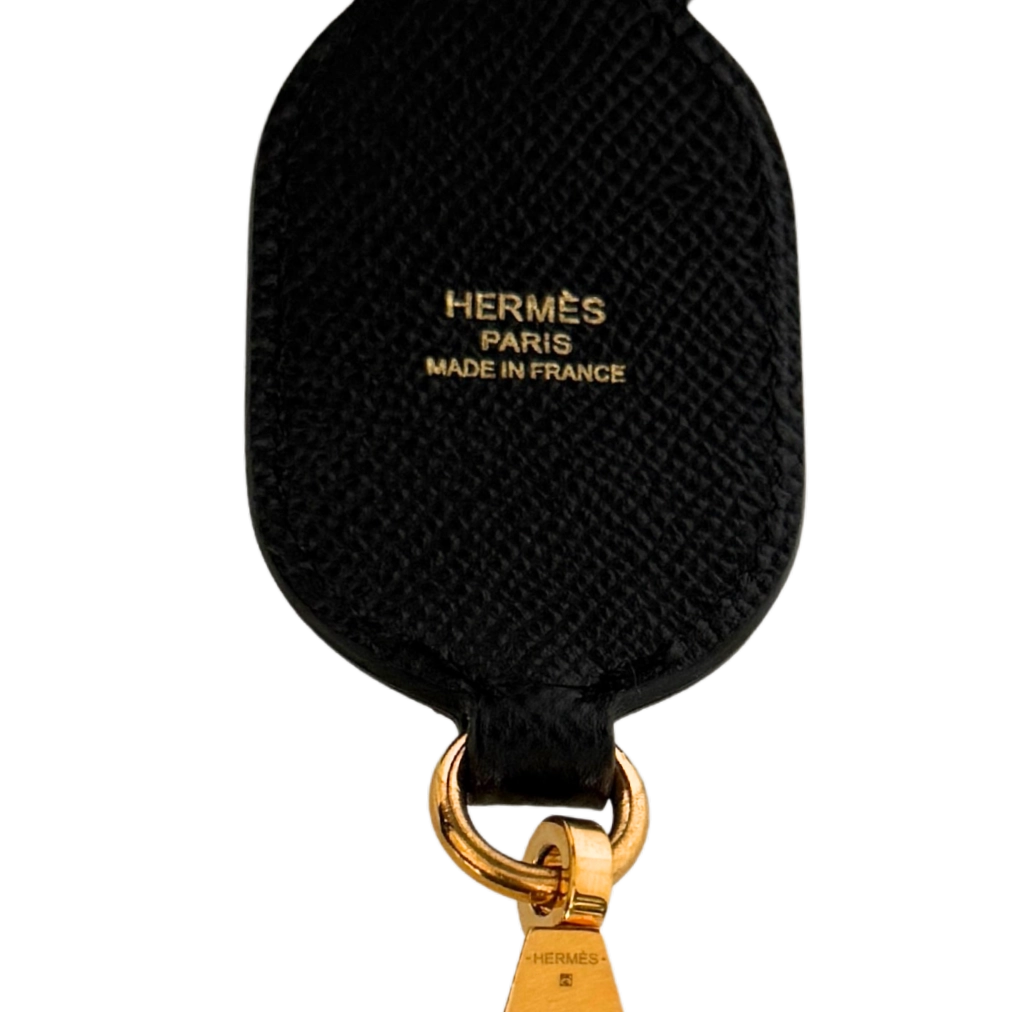 Hermès Schulterriemen Maillons Noir Gold 92 Fullset / neuwertig Hermès