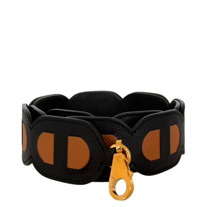 Hermès Schulterriemen Maillons Noir Gold 92 Fullset / neuwertig Hermès