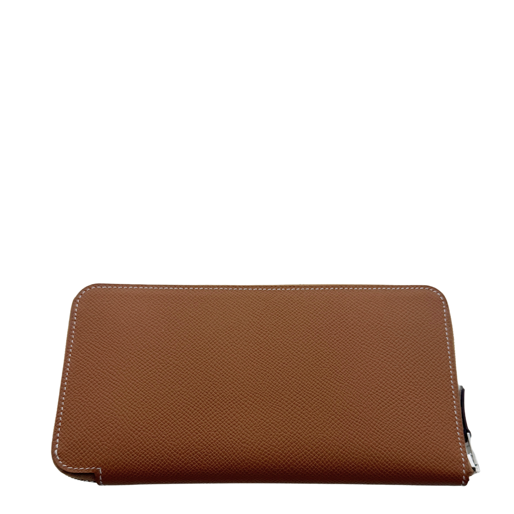 Hermès Silk'In Classique Brieftasche Epsom Leder braun Fullset / neuwertig Hermès