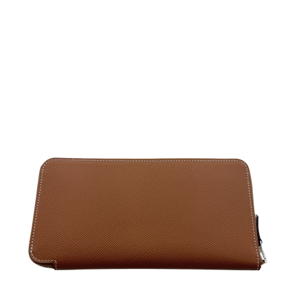 Hermès Silk'In Classique Brieftasche Epsom Leder braun Fullset / neuwertig Hermès