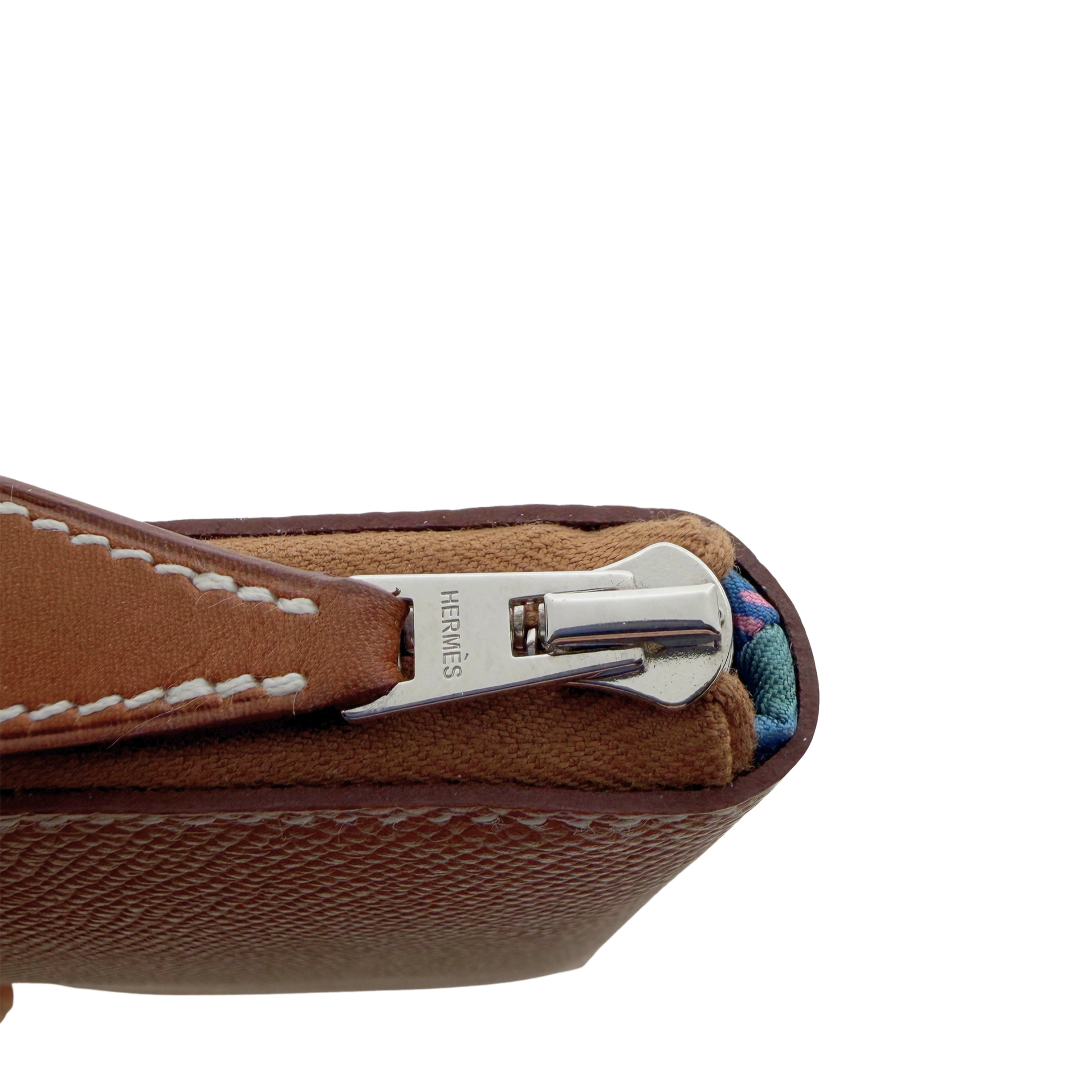 Hermès Silk'In Classique Brieftasche Epsom Leder braun Fullset / neuwertig Hermès