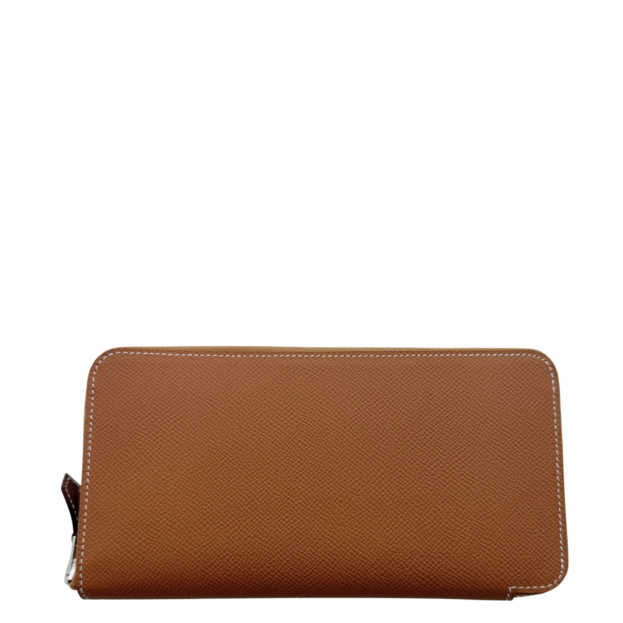 Hermès Silk'In Classique Brieftasche Epsom Leder braun Fullset / neuwertig Hermès