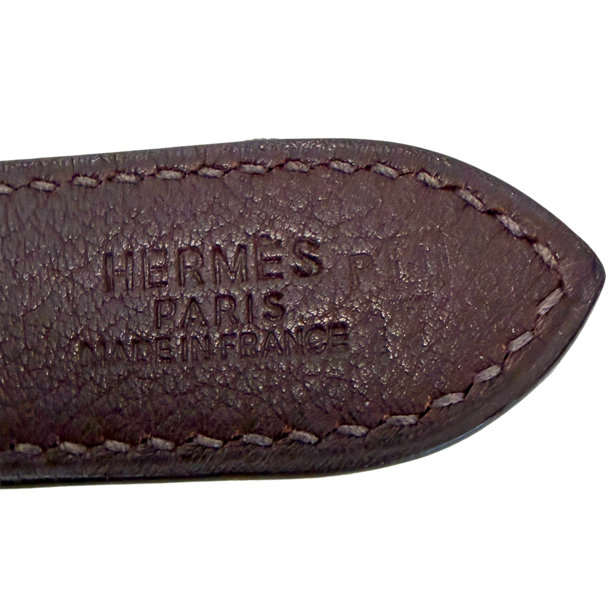 Hermès Trim  31 Schultertasche braun Evergrain Leder / gut Hermès