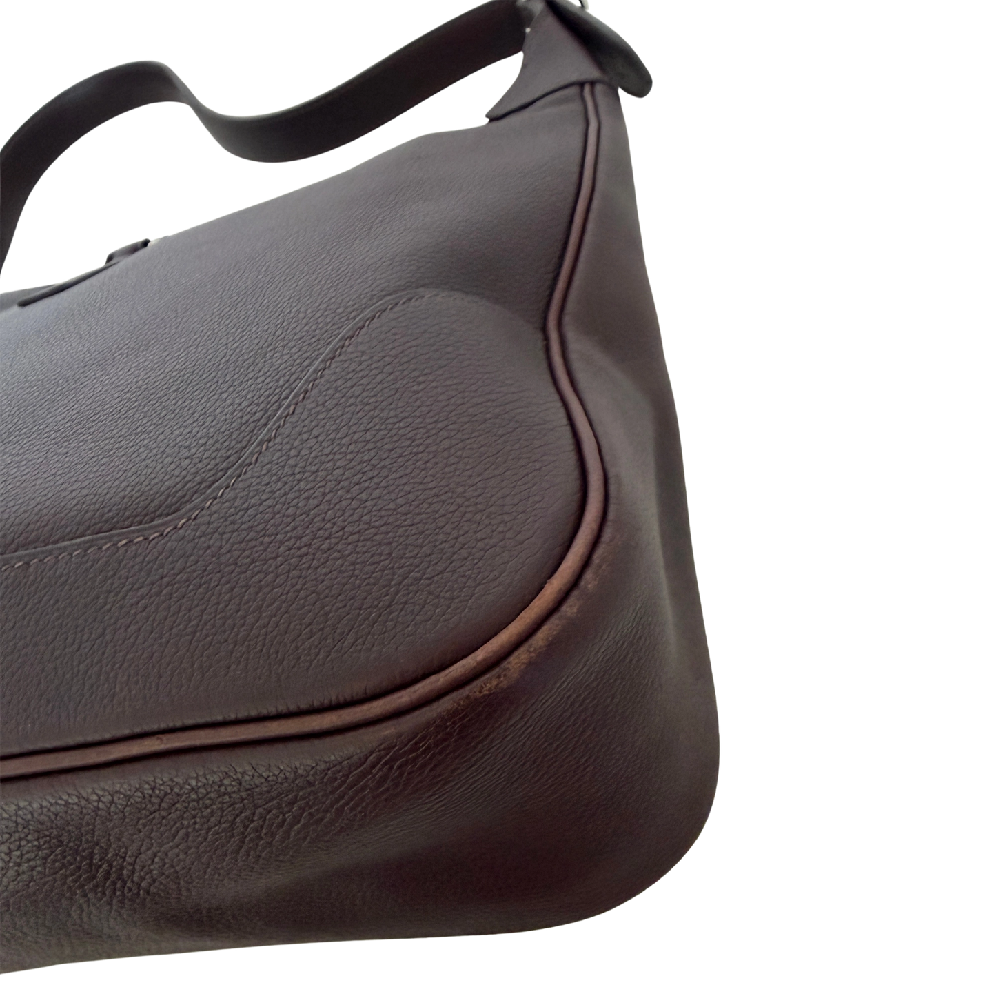Hermès Trim  31 Schultertasche braun Evergrain Leder / gut Hermès