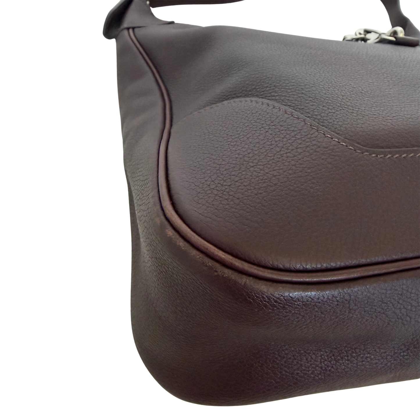 Hermès Trim  31 Schultertasche braun Evergrain Leder / gut Hermès