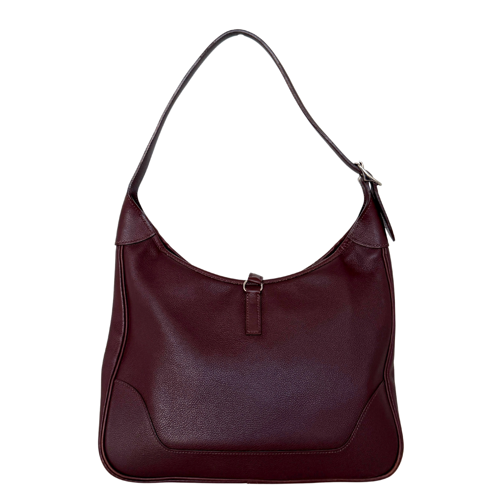 Hermès Trim  31 Schultertasche braun Evergrain Leder / gut Hermès