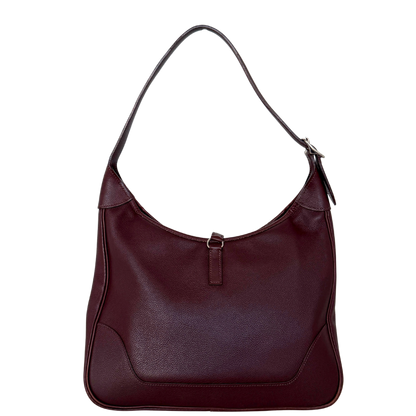 Hermès Trim  31 Schultertasche braun Evergrain Leder / gut Hermès