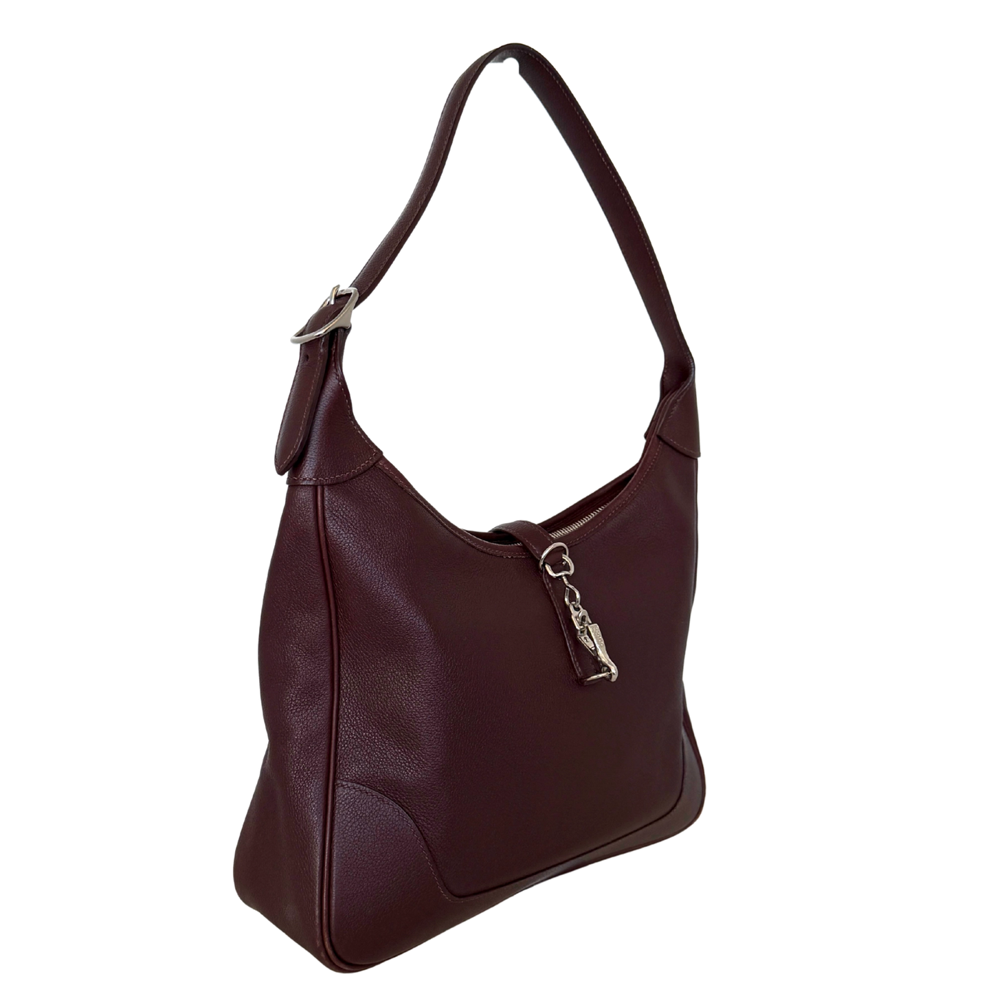 Hermès Trim  31 Schultertasche braun Evergrain Leder / gut Hermès