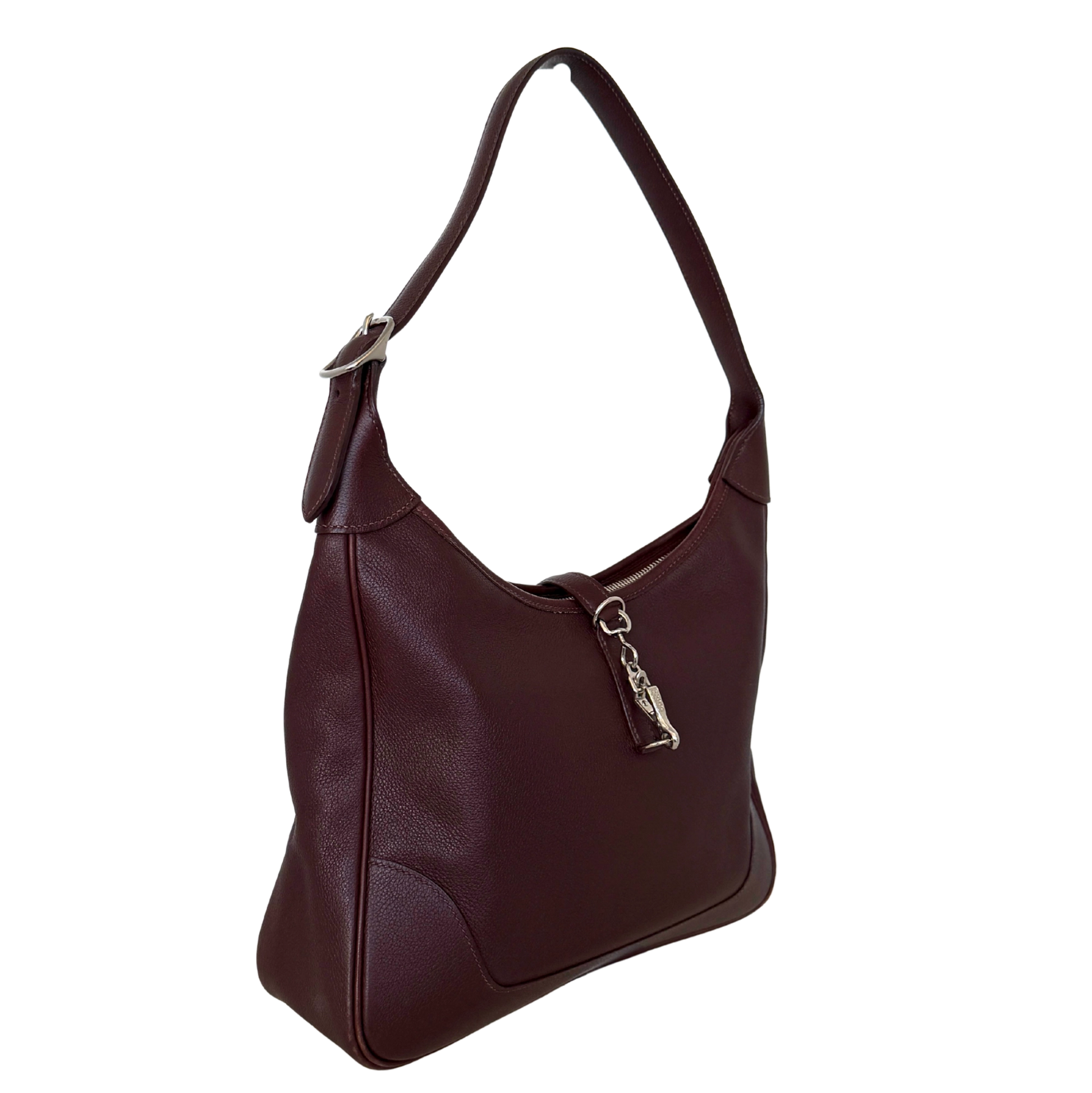 Hermès Trim  31 Schultertasche braun Evergrain Leder / gut Hermès