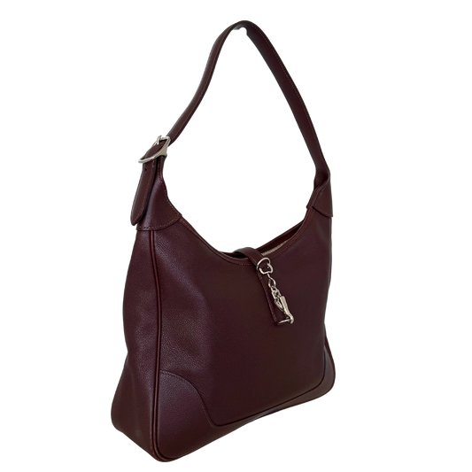 Hermès Trim  31 Schultertasche braun Evergrain Leder / gut Hermès