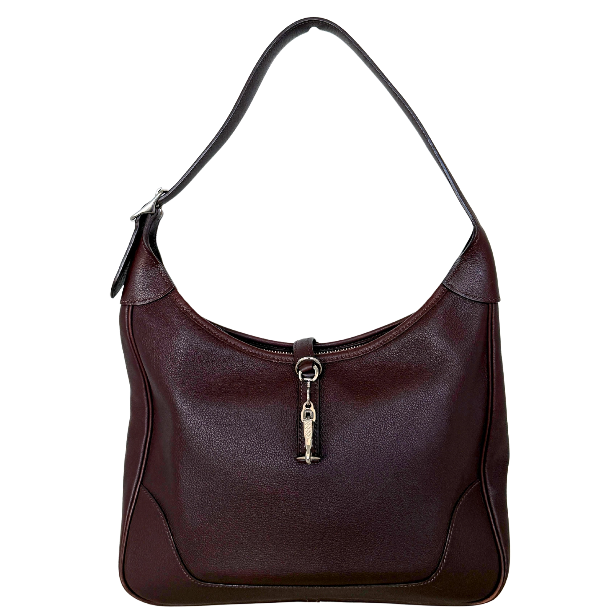 Hermès Trim  31 Schultertasche braun Evergrain Leder / gut Hermès