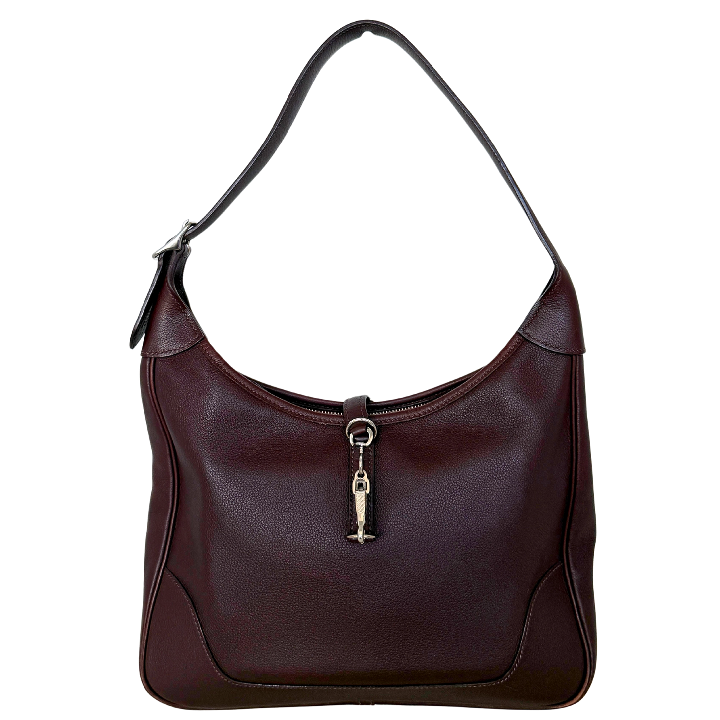 Hermès Trim  31 Schultertasche braun Evergrain Leder / gut Hermès