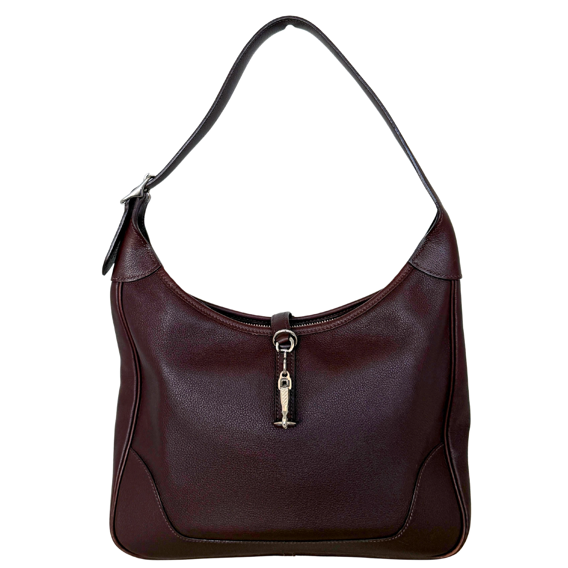 Hermès Trim  31 Schultertasche braun Evergrain Leder / gut Hermès