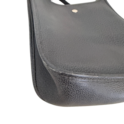 Hermès Vespa PM Vintage Clemence Leder dunkelgrau / sehr gut Hermès