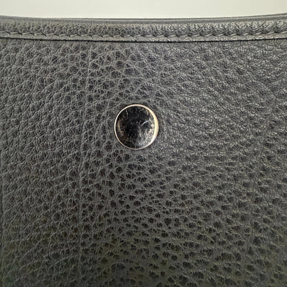 Hermès Vespa PM Vintage Clemence Leder dunkelgrau / sehr gut Hermès