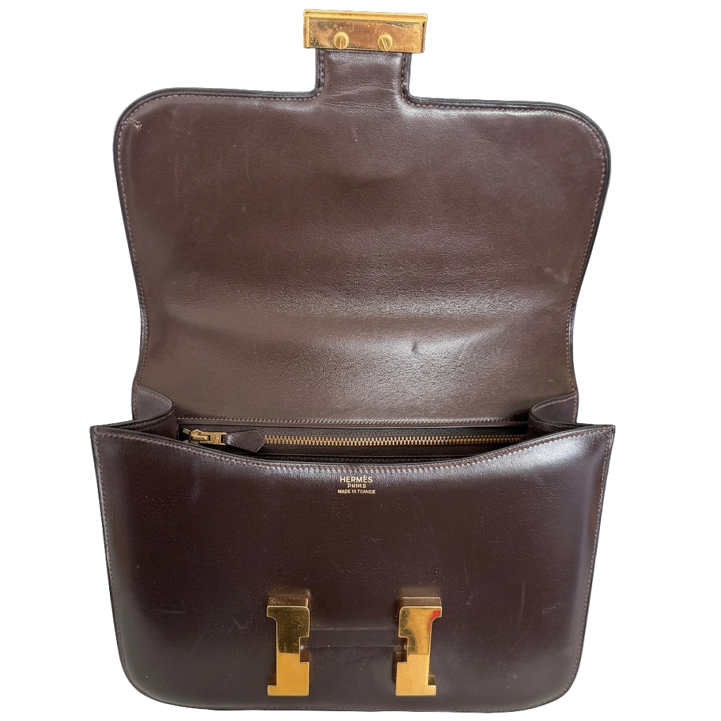 Hermès Vintage Constance 23 Boxcalf Leder braun GHW / sehr gut Hermès