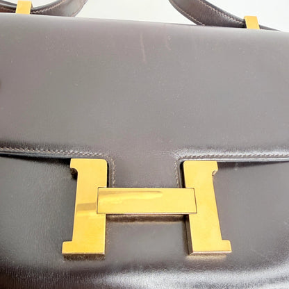Hermès Vintage Constance 23 Boxcalf Leder braun GHW / sehr gut Hermès