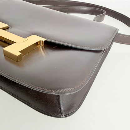Hermès Vintage Constance 23 Boxcalf Leder braun GHW / sehr gut Hermès