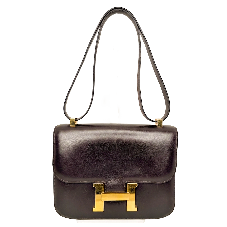 Hermès Vintage Constance 23 Boxcalf Leder braun GHW / sehr gut Hermès