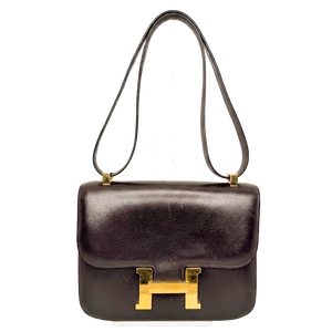 Hermès Vintage Constance 23 Boxcalf Leder braun GHW / sehr gut