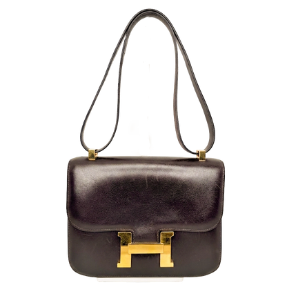 Hermès Vintage Constance 23 Boxcalf Leder braun GHW / sehr gut Hermès